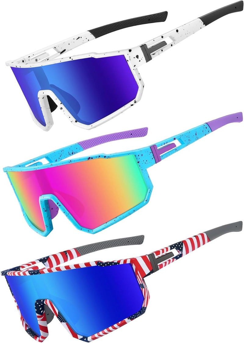 Derowern Youth Baseball Sunglasses, Kids Polarized Sports Sunglasses,UV400 Protection Glasses for Boys Girls Softball Cycling - Image 1
